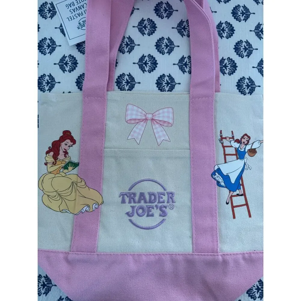 Disney Belle Double Sided Custom Made Trader Joes Mini Tote